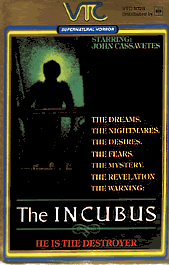 THE INCUBUS (UK pre-cert UK VTC video cover)