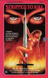 STRIPPED TO KILL US VHS  cover