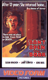 DON'T OPEN THE DOOR UK pre-cert video cover