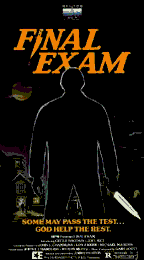 FINAL EXAM - an American video cover