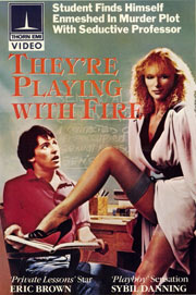 THEY'RE PLAYING WITH FIRE - UK pre-cert cover cover