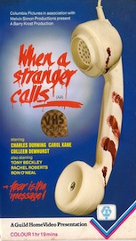 WHEN A STRANGER CALLS UK VHS artwork