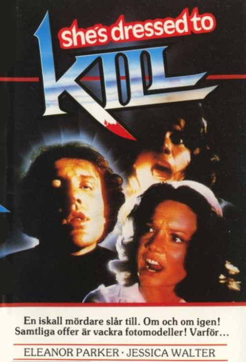 SHE'S DRESSED TO KILL VHS cover