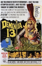 DEMENTIA 13 1 sheet poster