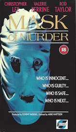 MASK OF MURDER UK VHS promotional artwork