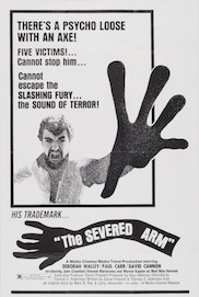 THE SEVERED ARM theatrical 1 sheet poster