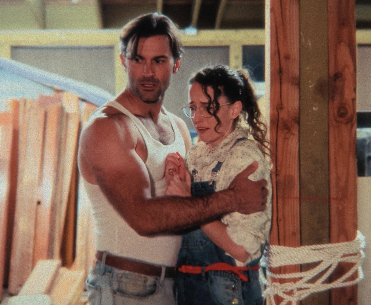 Billy (Robert Zoppo) and Judy (Amy Letcher) as the star-crossed lovers in FRIDAY THE 69TH.