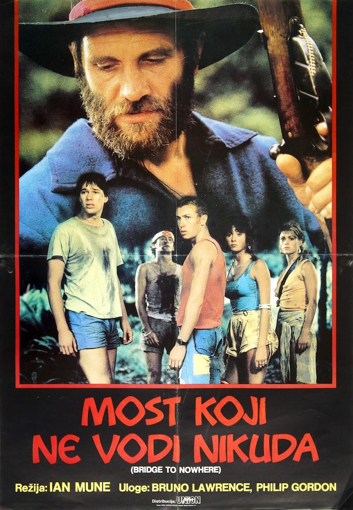 A Serbo-Croatian poster for the New Zealand film BRIDGE TO NOWHERE.