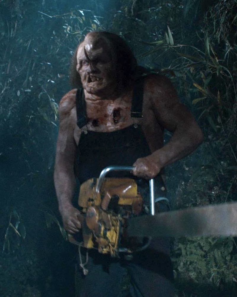 Kane Hodder returns as Victor Crowley in Adam Green&apos;s sequel HATCHET II (2010).