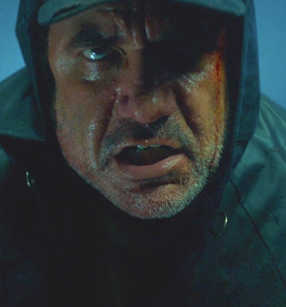 Uruguayan director Ricardo Islas plays the eyeball eating killer in THE LAST MATINEE (2020).