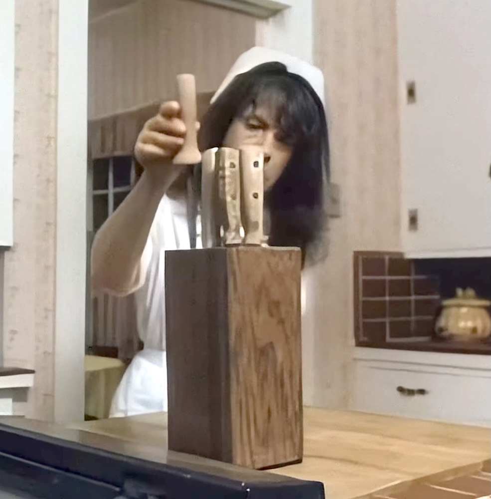 Marilyn Adams as the psycho Mom in MURDER IN LAW (1989)