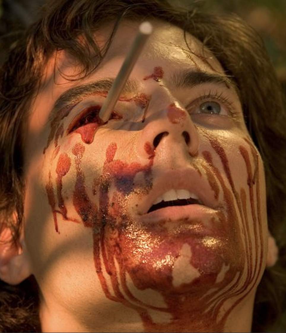 A victim in Kyle Schickner&apos;s slasher 2006 movie Paradise Lost