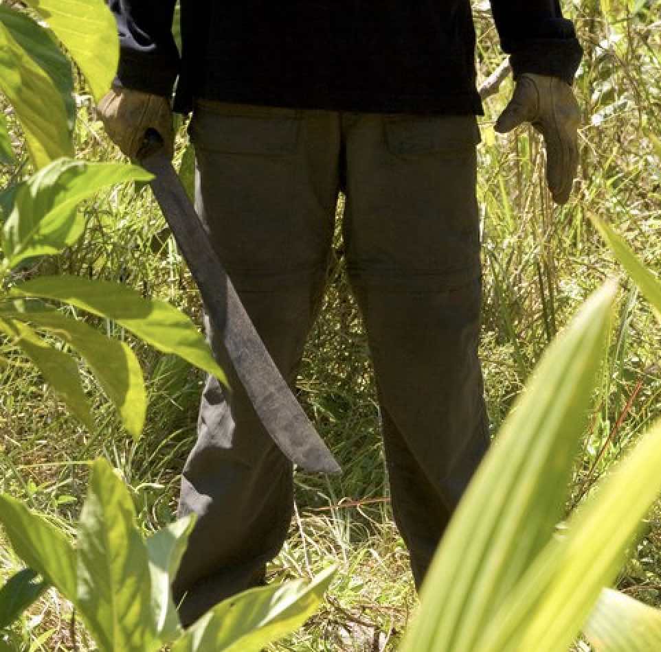 The psycho killer in Kyle Schickner&apos;s slasher  2006 movie Paradise Lost