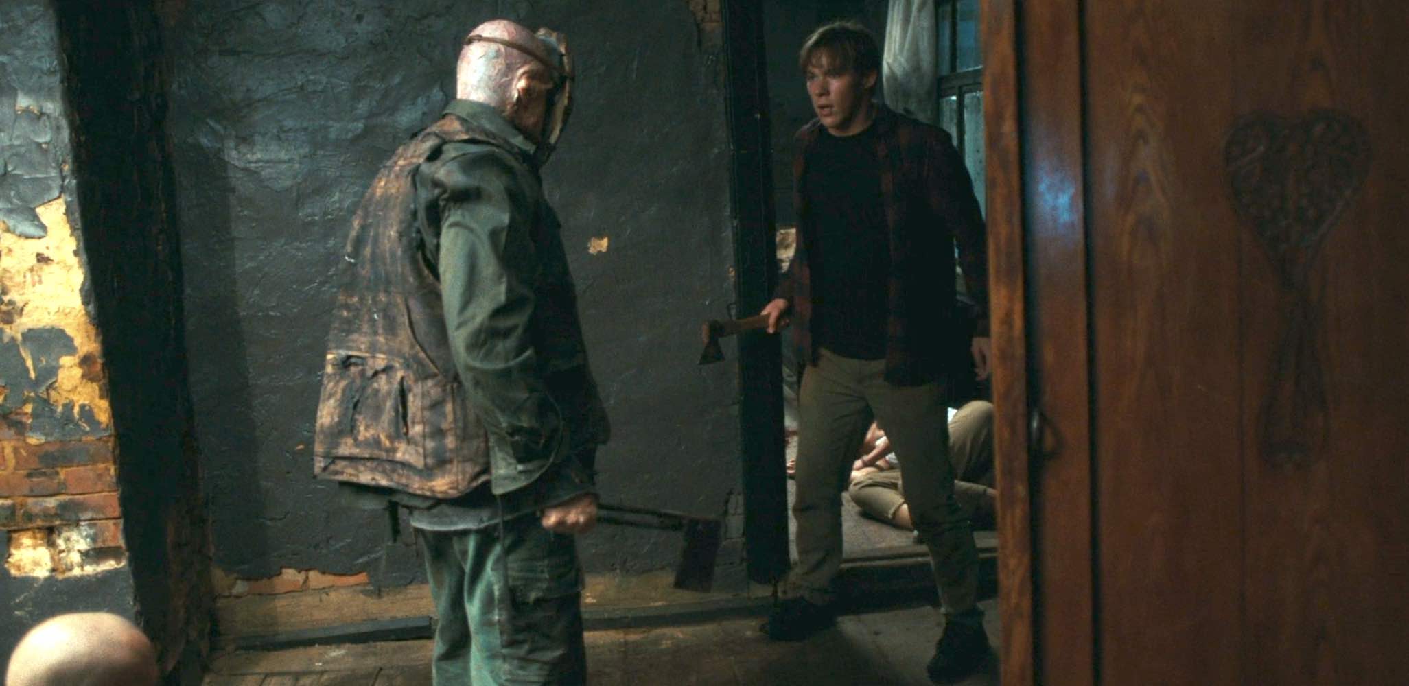 Marius (Sarunas Rapolas Meliesius) faces off against the killer