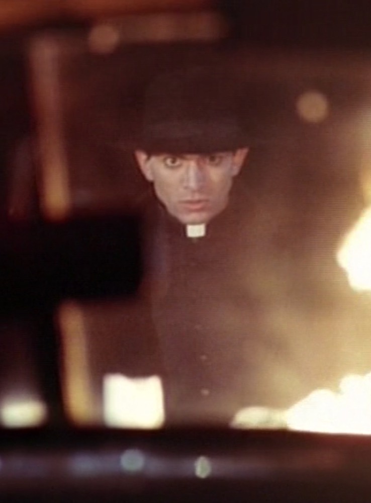 Psycho priest Father Jonas goes nutzoid in the third sequel to the 1980 movie with PROM NIGHT IV: DELIVER US FROM EVIL (1992)