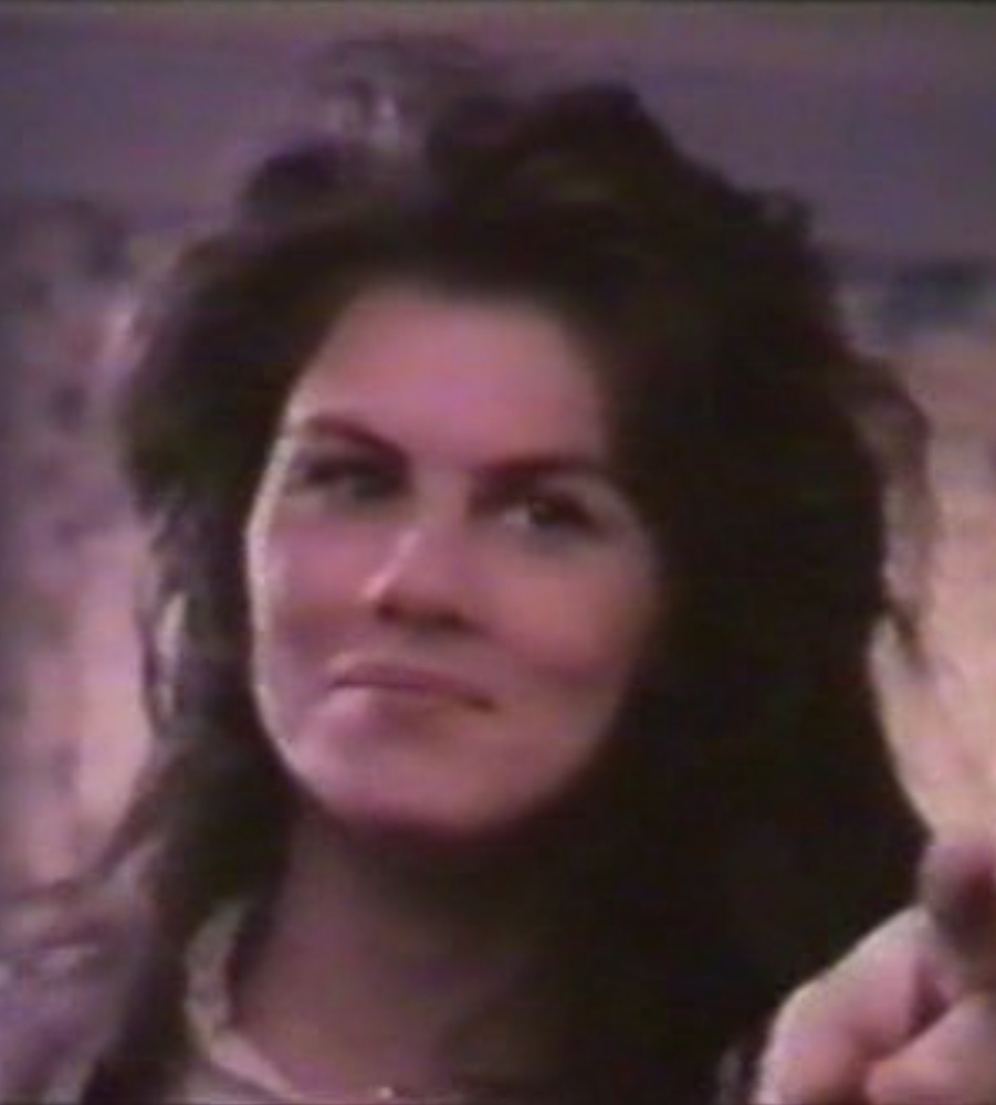 Christine Moore plays duel roles in Joseph  W. Sarno&apos;s 1988 slasher movie SACRILEGE (aka HELGERÅN)