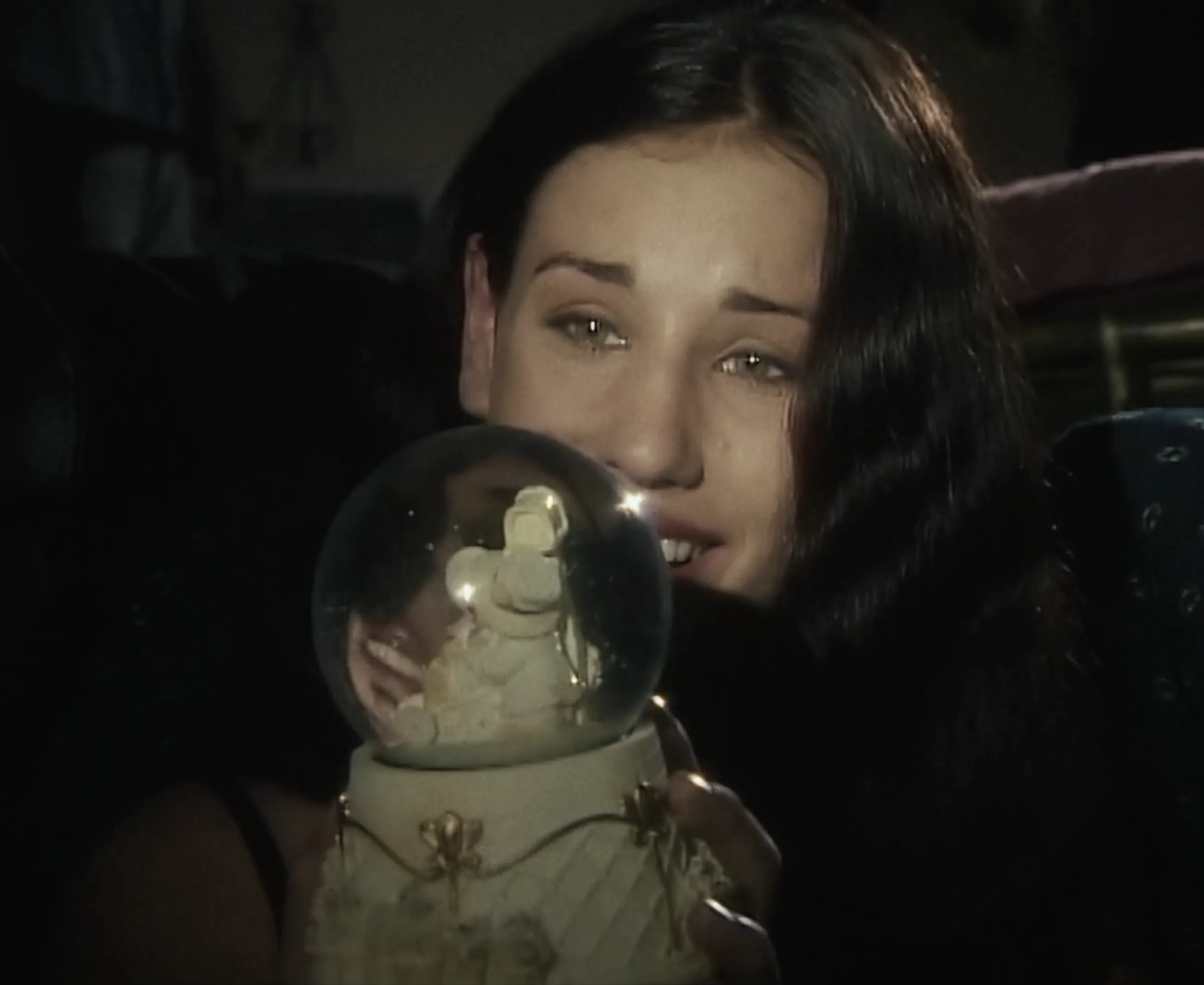 You got me a teddybear snow globe. You shouldn't have! Really.