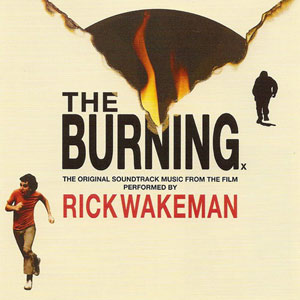 LP cover for Rick Wakeman's THE BURNING